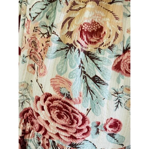 Rebecca Taylor Floral Lucienne Dress Tie Back Midi - Picture 7 of 11